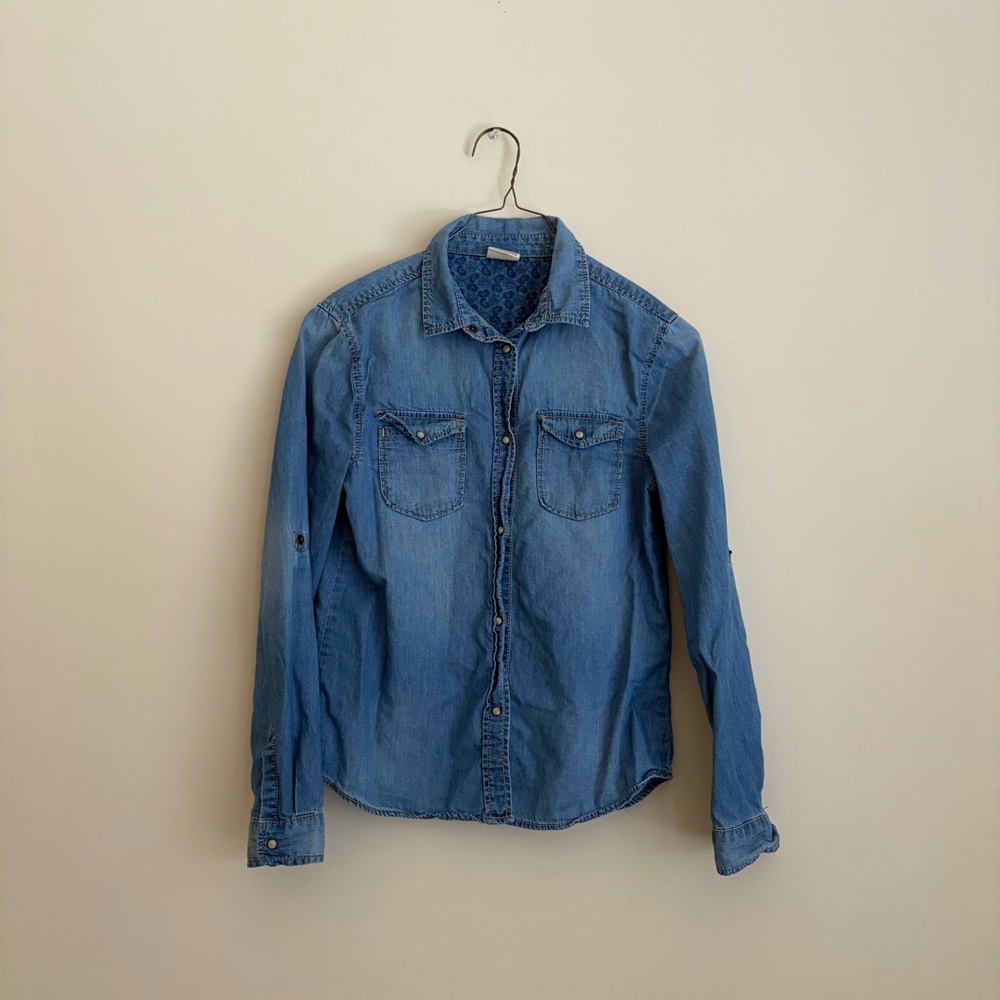 Zara Girls Blue Denim Shirt